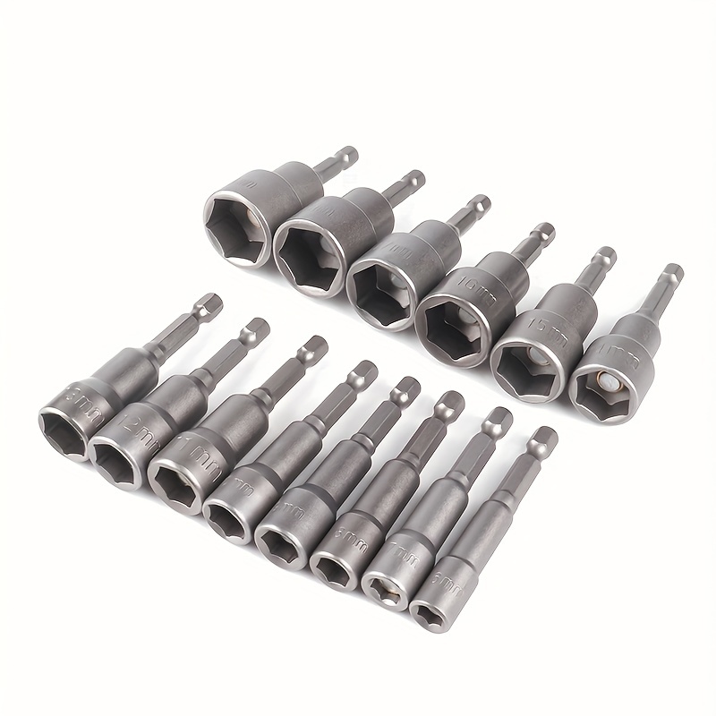 Magnetic Nut Driver Socket Set, Metric Impact Grade Nut Setters