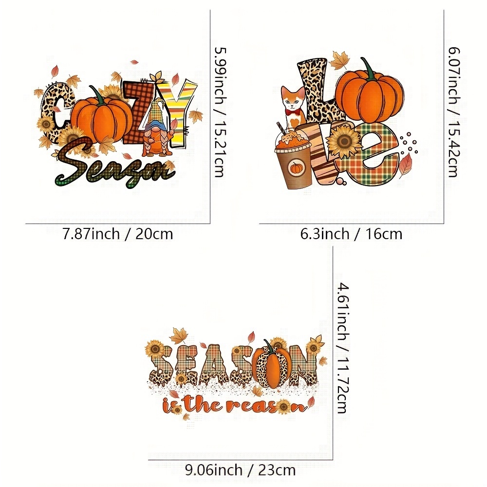 Buy Halloween Patch Cartoon Pumpkin Print Iron On Embroidery Patch