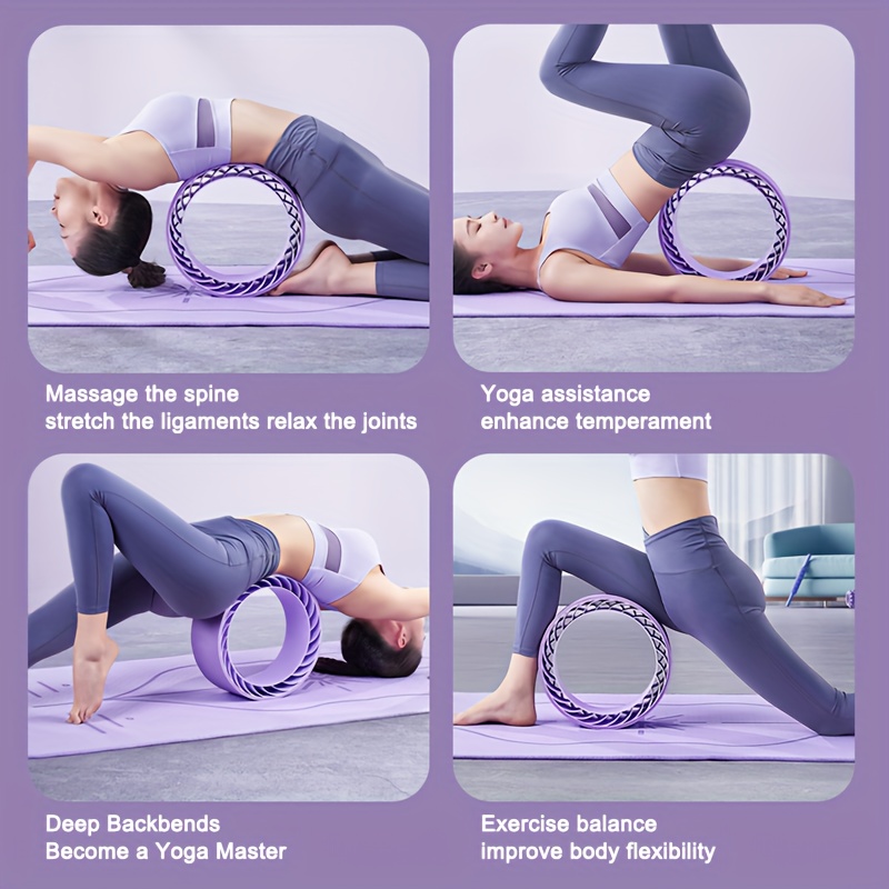 Pvc Double Layer Yoga Training Wheel Non slip Back Body - Temu Canada