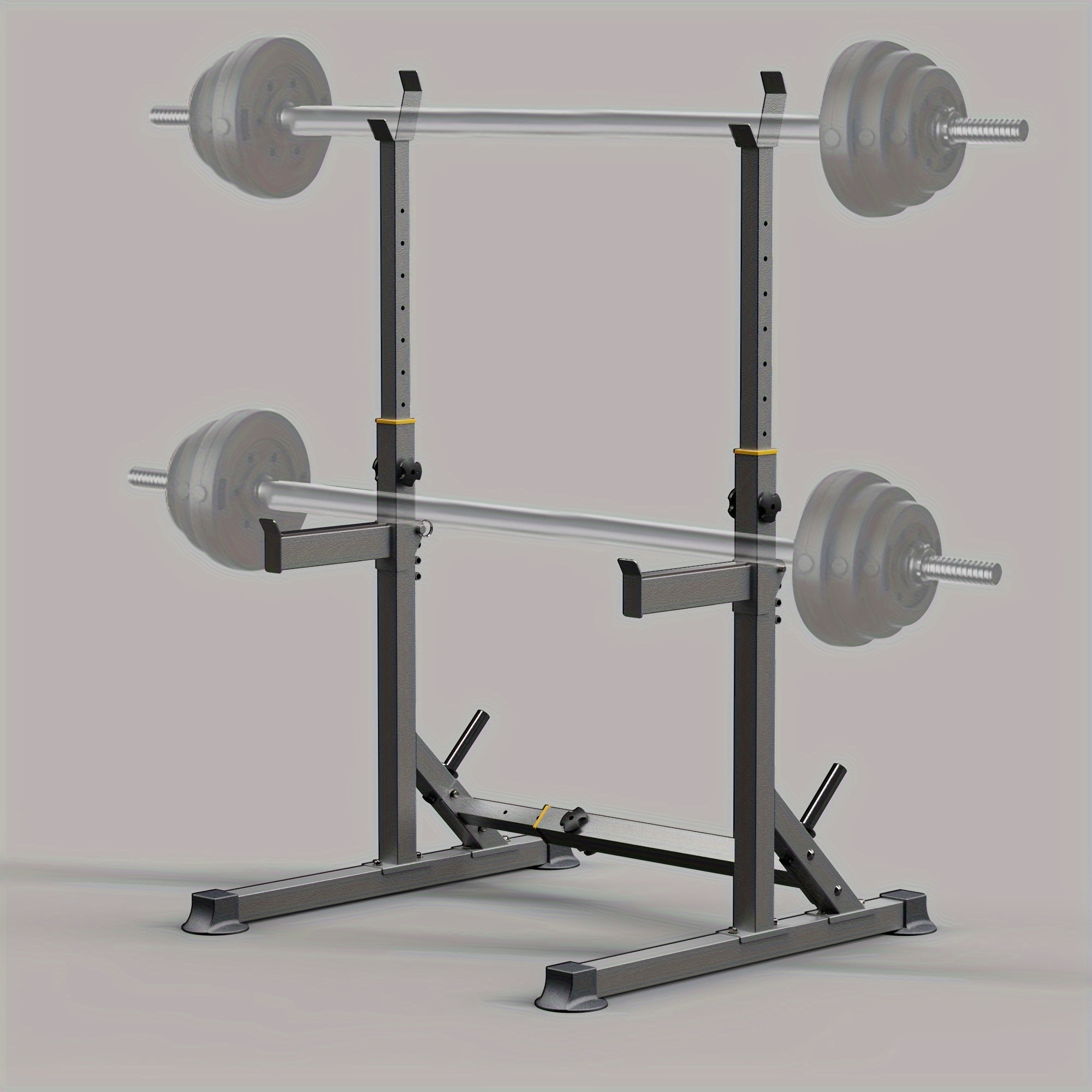 Soporte de barra ajustable para levantamiento de pesas, soporte de barra  para sentadillas, banco de bar, gimnasio en casa, soporte para sentadillas