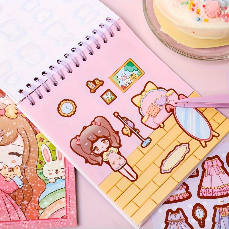 Dress up Stickers Princess Style Dress up Material Book Die - Temu