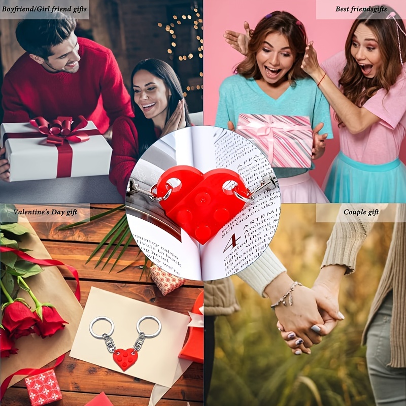 Heart Keychain Couples Matching Stuff For Boyfriend Girlfriend