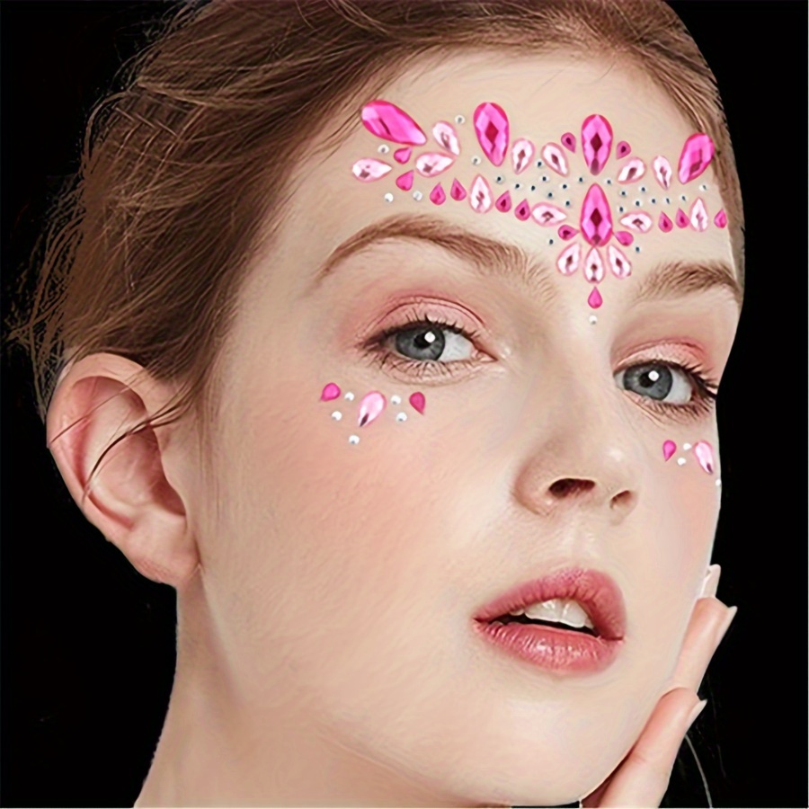 Face Gems Adhesive Acrylic Diamond Sticker Jewels Festival Party Body Make  Up