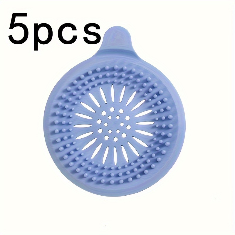 5pcs Disposable Shower Drain Hair Catcher, Anti-clogging Drain