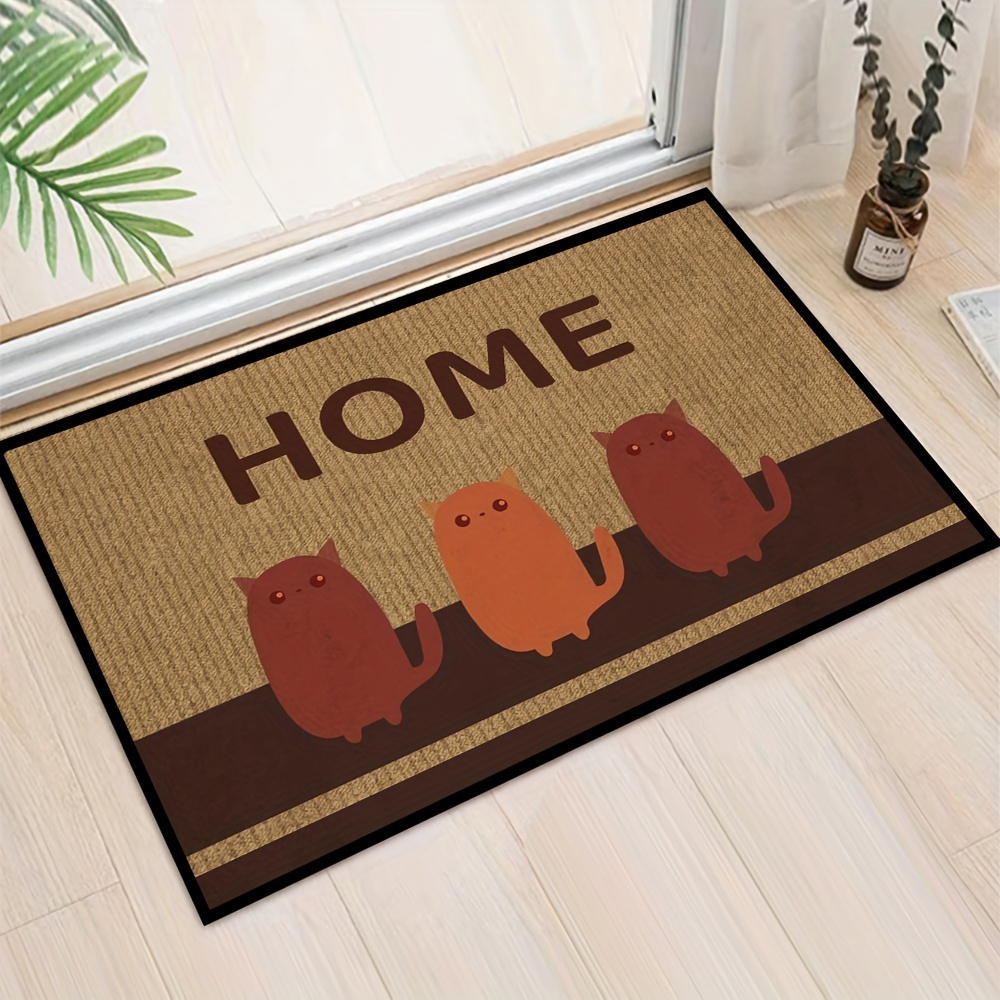 Colorful Doormats, Entrance Front Door Rug, Funny  Outdoors/indoor/bathroom/kitchen/bedroom/entryway Floor Mats,non-slip  Polyester (dog Paw Print) - Temu