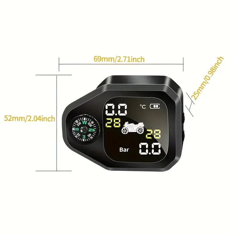 Motorcycle Tpms Tire Pressure Monitor System - Temu