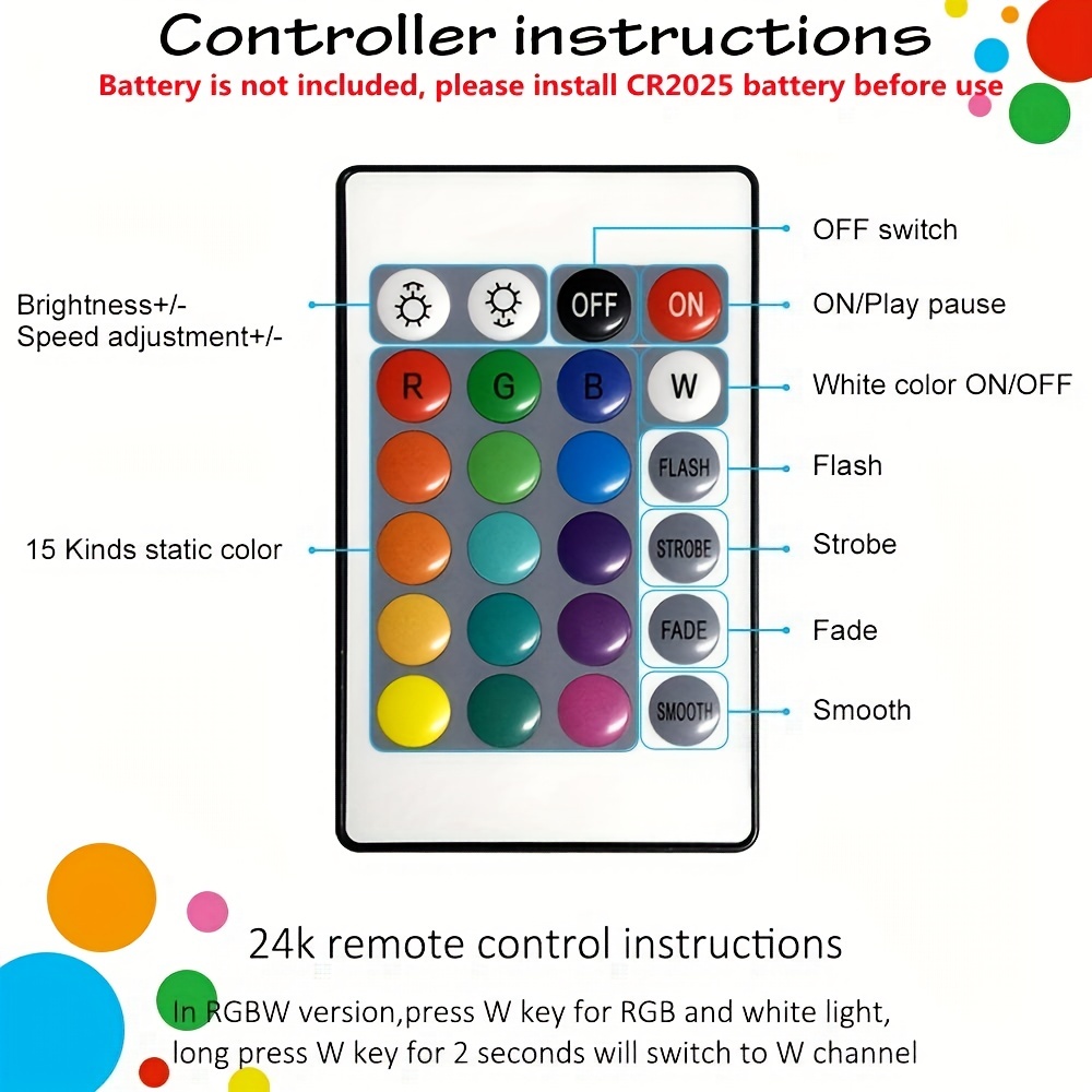 Tasmor CR2025 USB Dream Color LED Strip User Manual