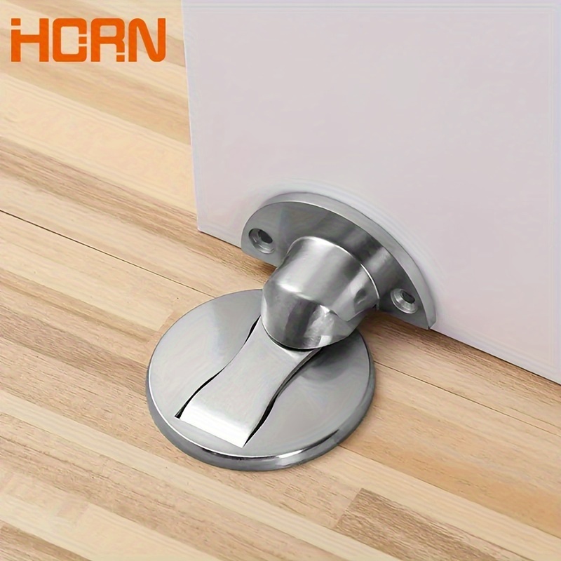 

1pc/2pcs Punch-free Anti-collision Invisible Strong Magnetic Zinc Alloy Door Stopper Door Holders Catch Floor Mounted Nail-free Door Stop
