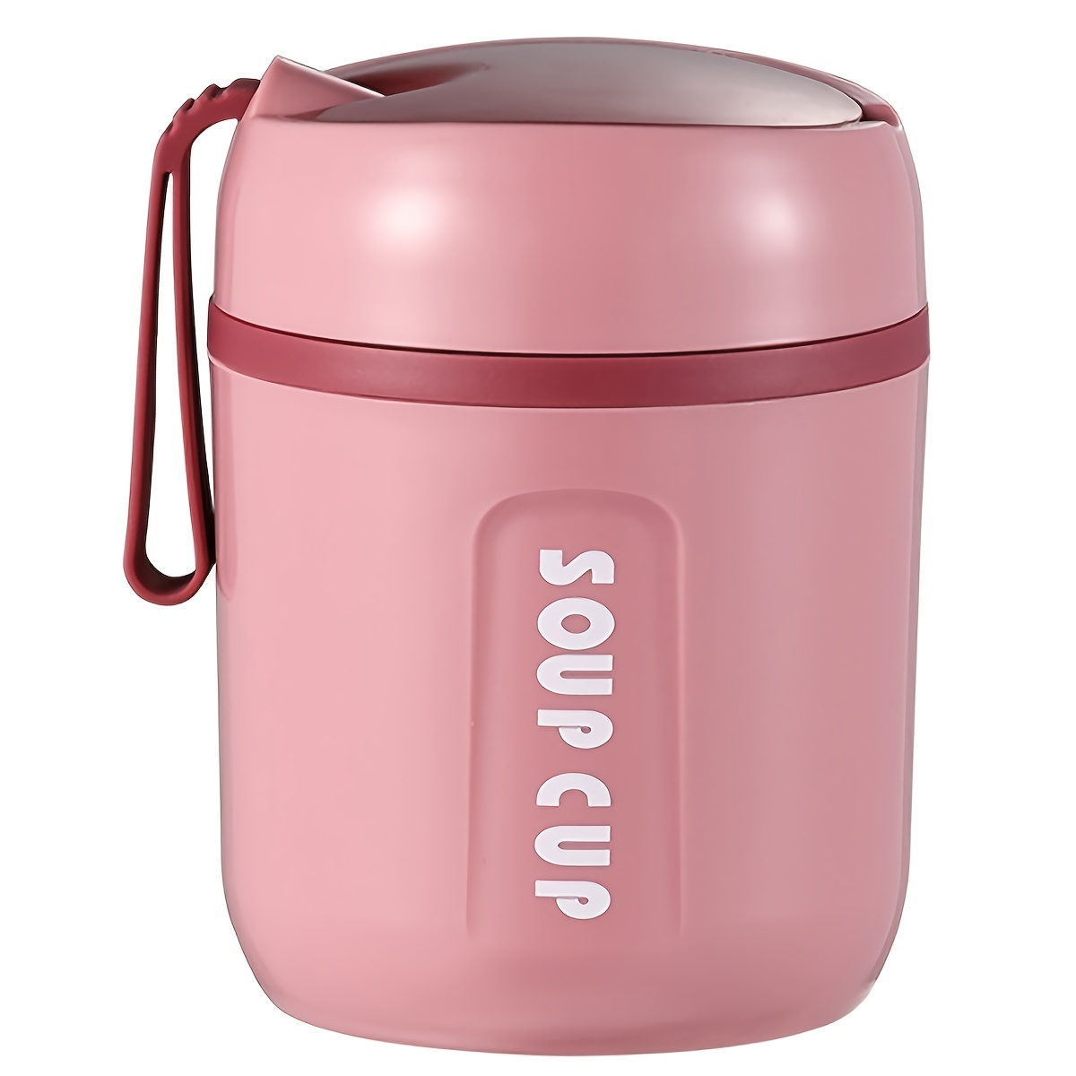 Tzgsonp 480ml Soup Cup Lunch Box Stainless Steel Thermos Mug Food Container  Thermal Cup Vacuum Flasks Thermos Bottle with spoon For Kids