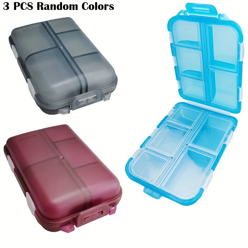 Small Travel Pill Box, Cute Pill Organizer Case, Travel Portable