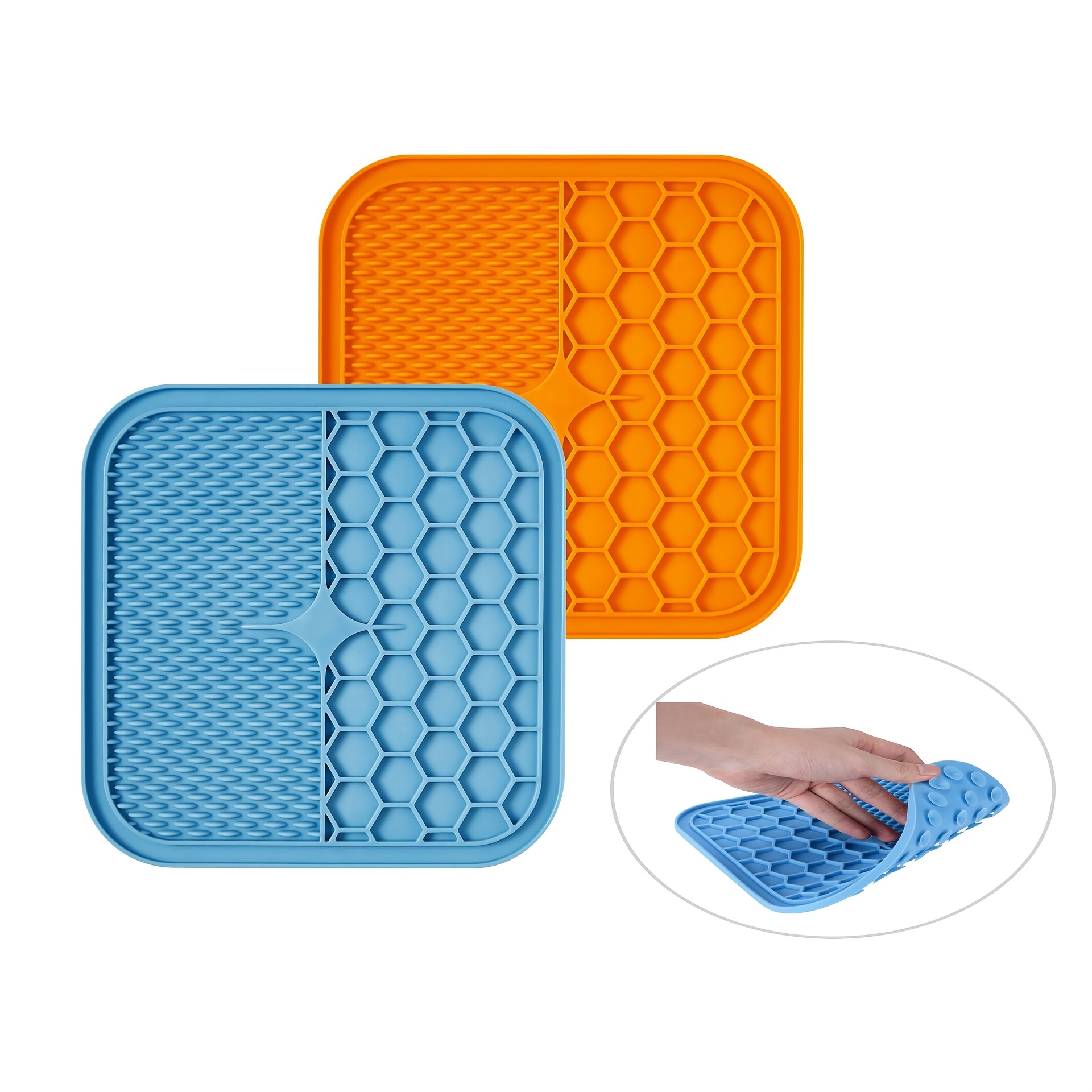 Silicone Pet Slow Feeder Mat Dog Licking Mat With Suction Cups Anti-choking  Dog Slow Feeder Placement Dog Snuffle Mat For Anxiety Relief - Temu