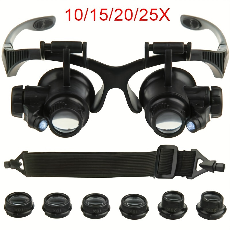 Jewelers Loupe Eye Magnifier Loupe Magnifying Glass, 4Pcs Experimental  Monocular Magnifier of 5X 10x 15x 20x, Portable Watchmaker Loupe Magnifier  Lens Repair Kit Tools for Gems, Coins, Rocks, Stamps 