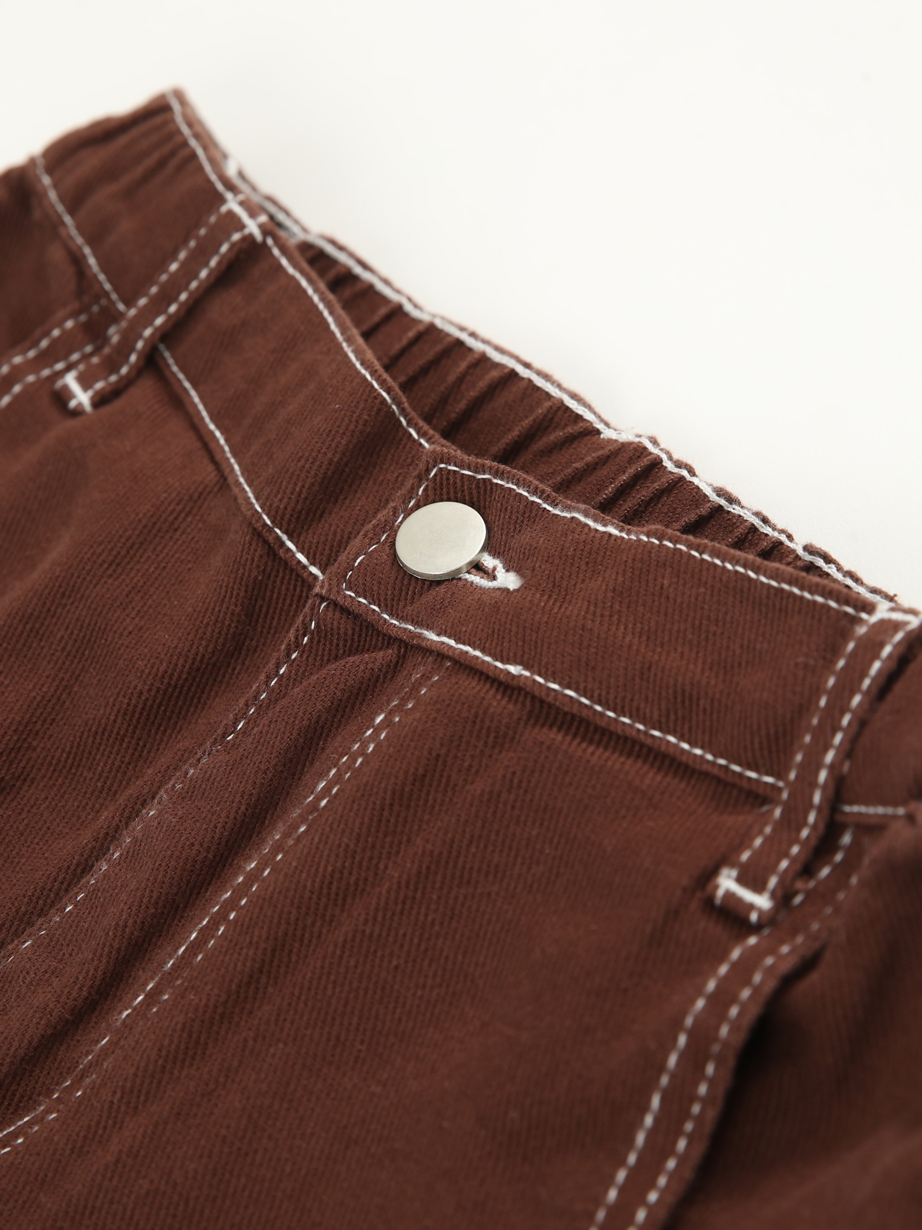 Teen Girls Solid Basic Cargo Pants Regular Fit Pocket Cargo Pants For  Spring/Summer/Fall