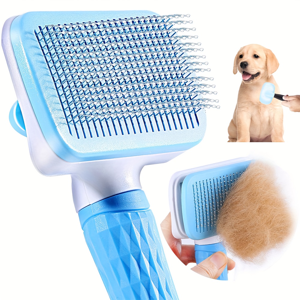 Cat Comb Brush Pet Hair Removes Comb For Cat Dog Pet Grooming Hair Cleaner  Cleaning Pet Dog Cat Supplies Self Cleaning Cat Brush