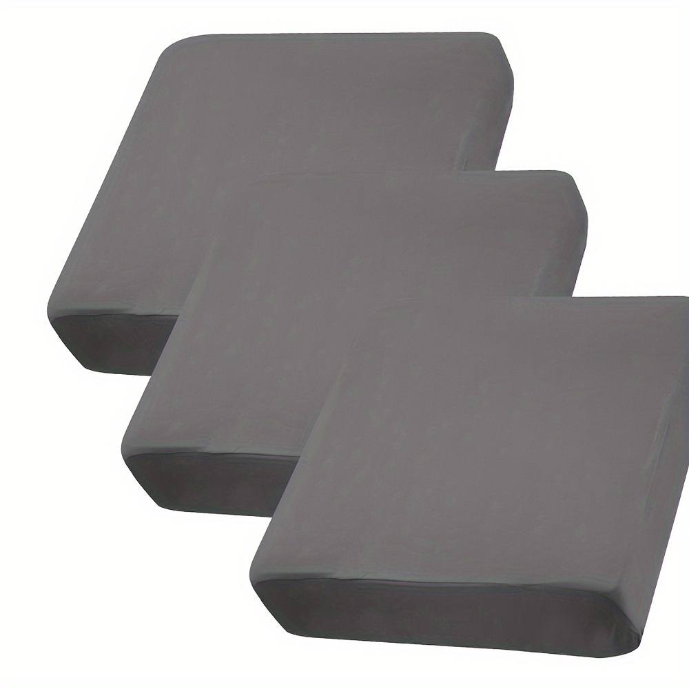 3pcs/set Solid Color Elastic Sofa Cushions Individual Replacement Sofa Seat Suitable For Armrest Sofas Home Decor High Elasticity