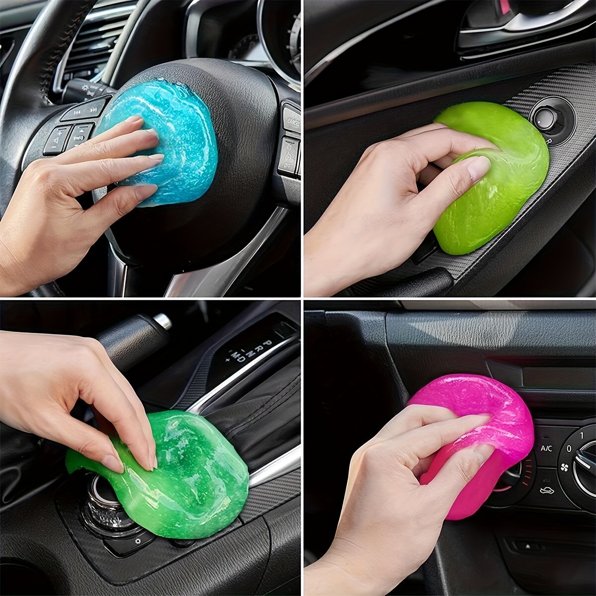 Car Cleaning Soft Glue Cleaner Dust Remover Gel Home - Temu