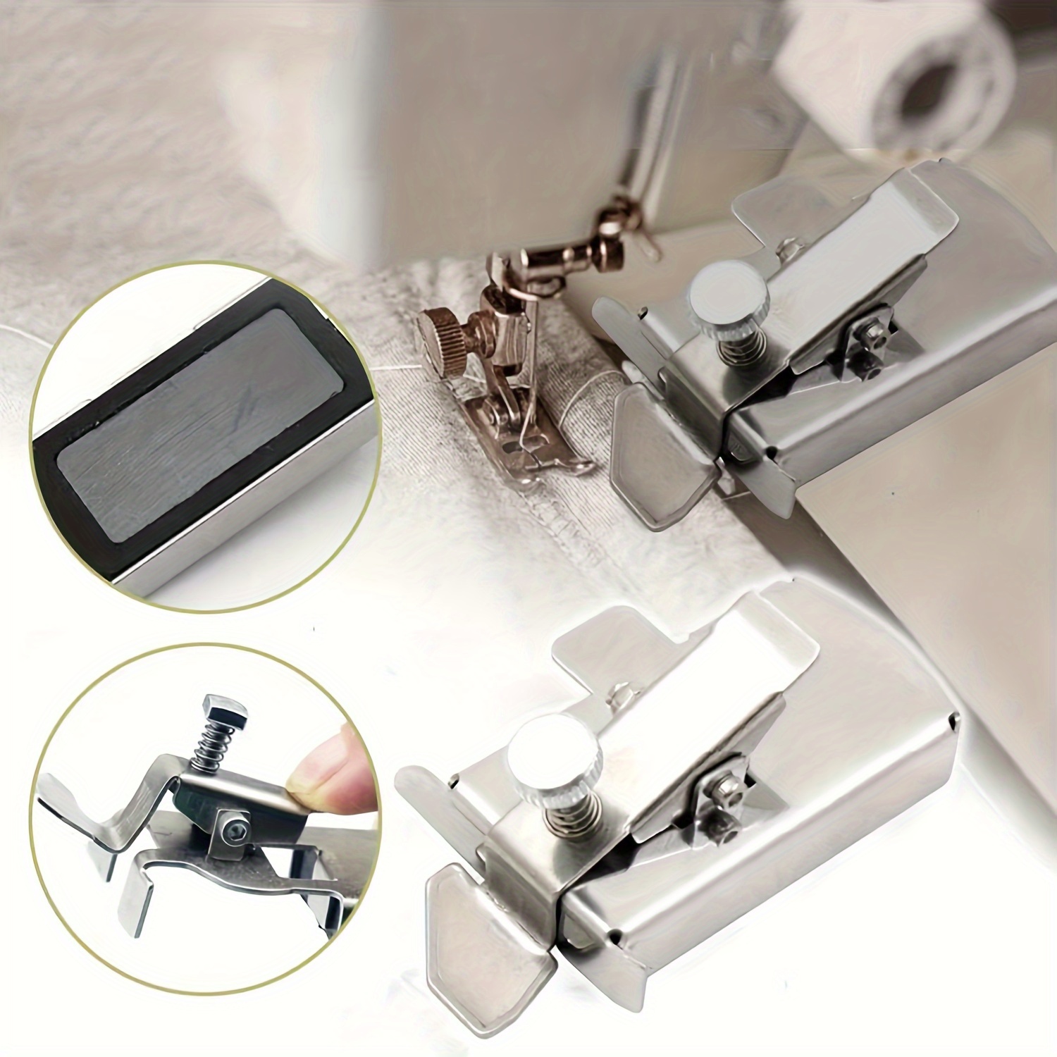 Magnetic Seam Guide for Sewing Machine, Magnetic Sewing Guide with Clip,  Hemmer Seam Guide for Walking Foot Sewing Machine