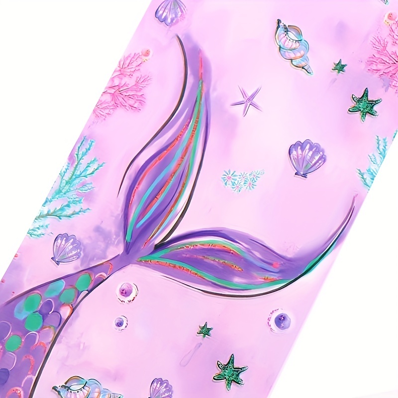 Mermaid Snack Bags Fish Tail Painting Goodie Bags Treat Bags - Temu