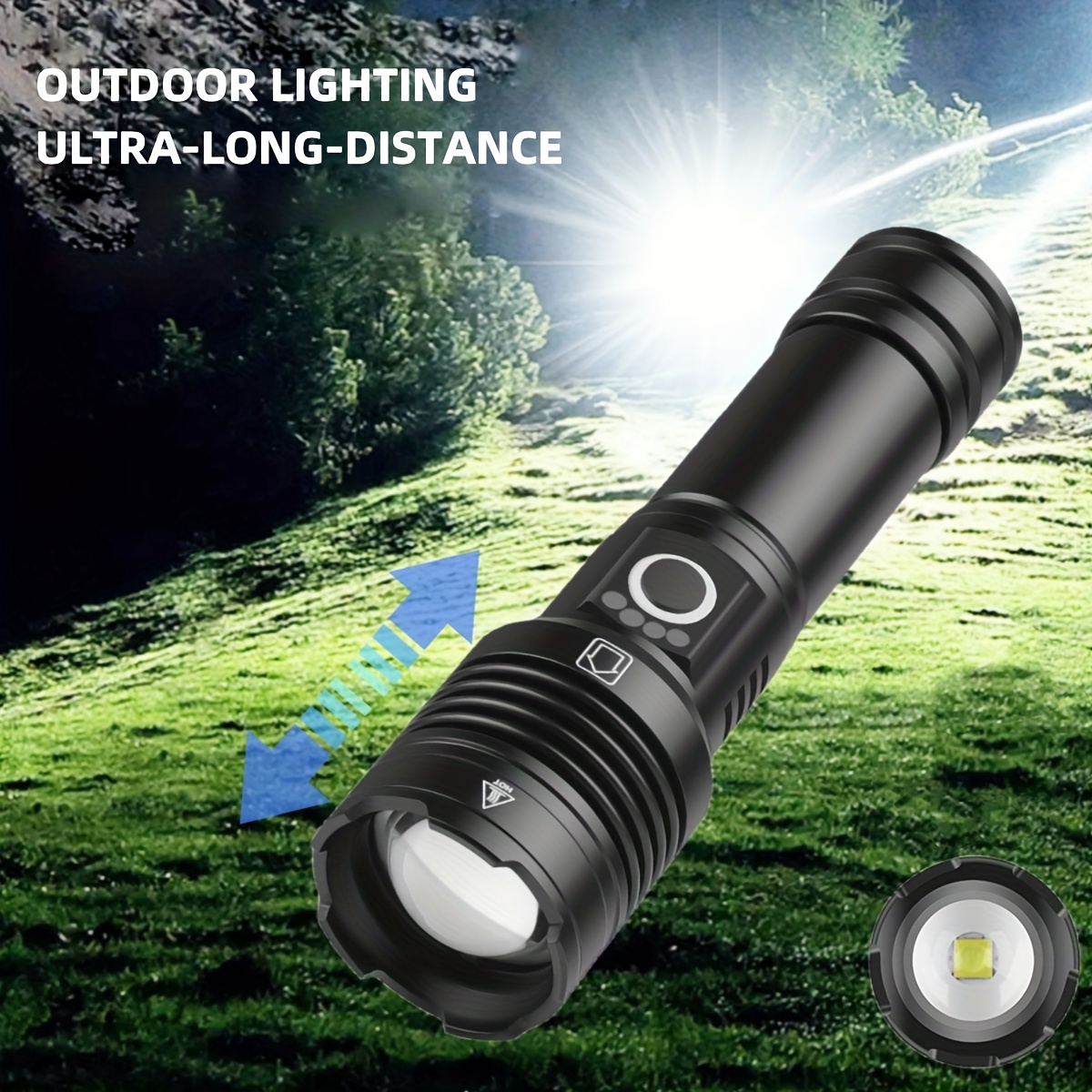 Led Flashlight High Lumens Portable High Power Flashlight - Temu