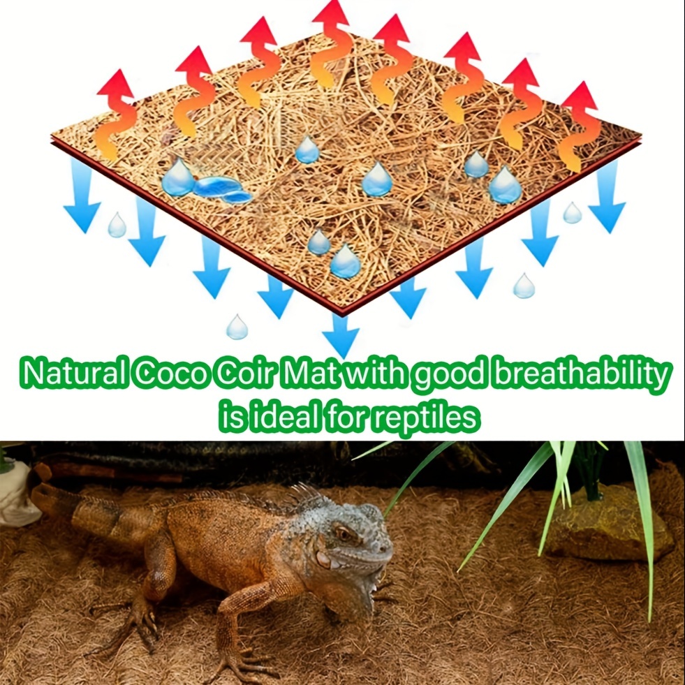 Rouleau De Doublure En Fibre De Coco Naturelle - 50x200cm, épais, Découpable - Pour Jardinières, Tapis, Reptiles