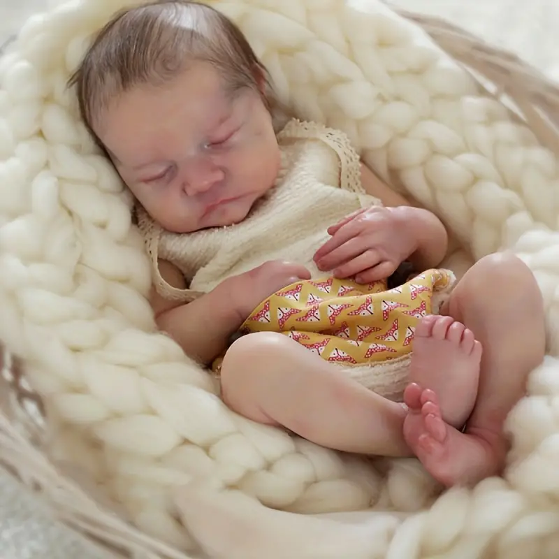 Bonecas bebê reborn realistas - Boneca bebê real de silicone recém