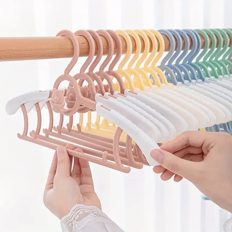 Non-slip Retractable Baby Closet Hangers For Newborn And Toddler Clothes -  Adjustable Coat Hanger For Girls And Boys - Temu