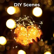 1pc led string lights warm white fairy lights button battery operated christmas lights diy wedding party decoration christmas string lights battery powered no plug details 0