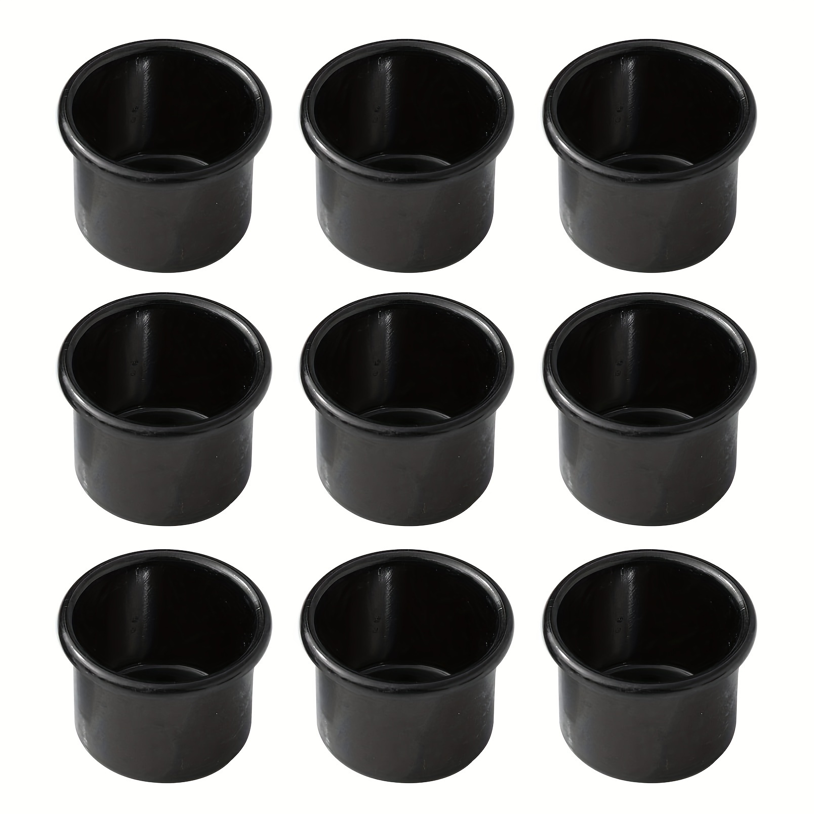 9pcs Aluminum Cup Base Candlestick Christmas Crafts Cup Tea Wax Shell Tray Aluminum Ornaments Candle Utensils