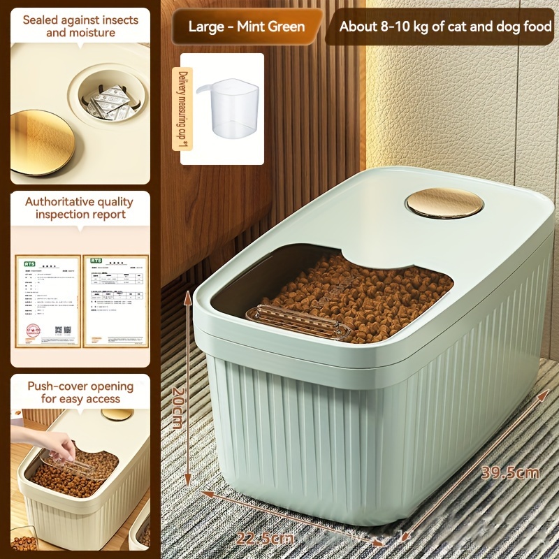 Cat Food Storage Bucket Dog Food Sealed Tank Moisture proof - Temu