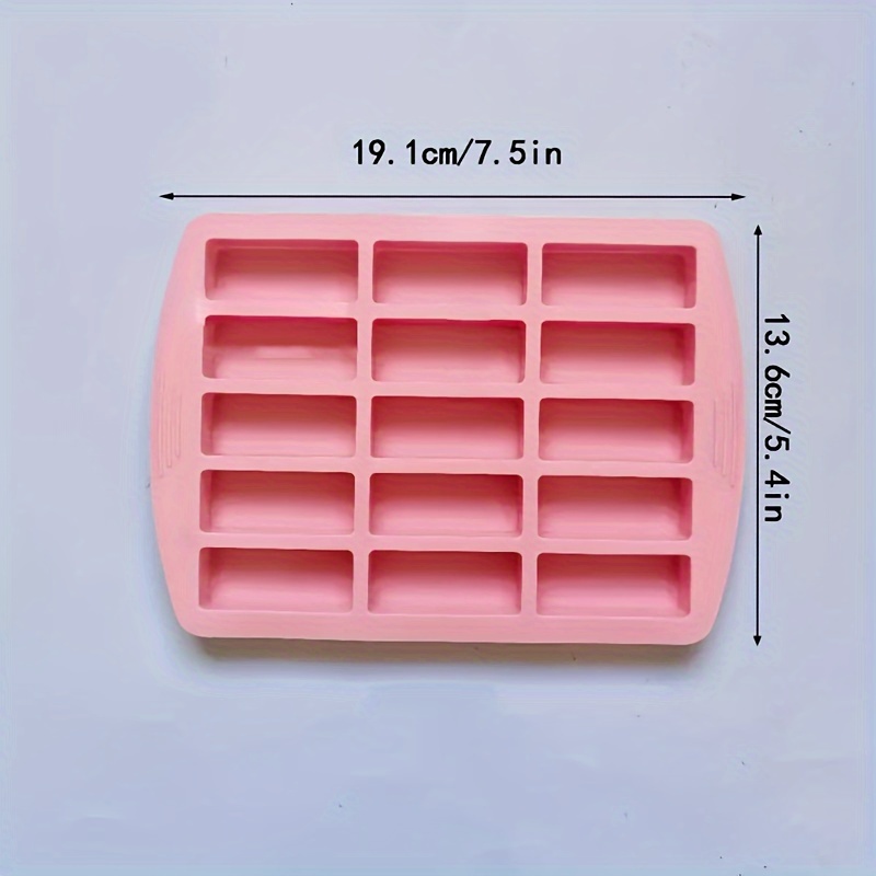 1pc 15-cavity Brown Chocolate Square Silicone Mold, Diy Candy Chocolate Ice  Cube Jelly Truffle Mold, Cake Decor Baking Tool