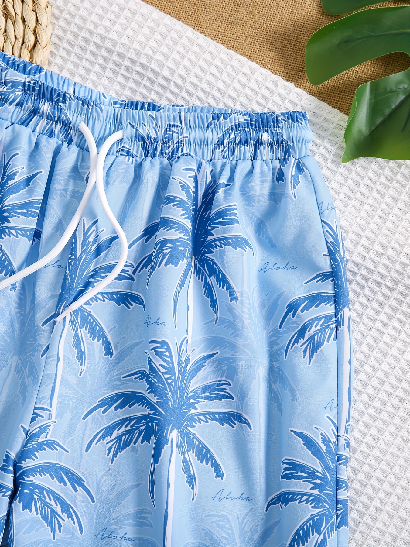 pantaloncini bagno ragazzi stampa alberi vita Temu Switzerland