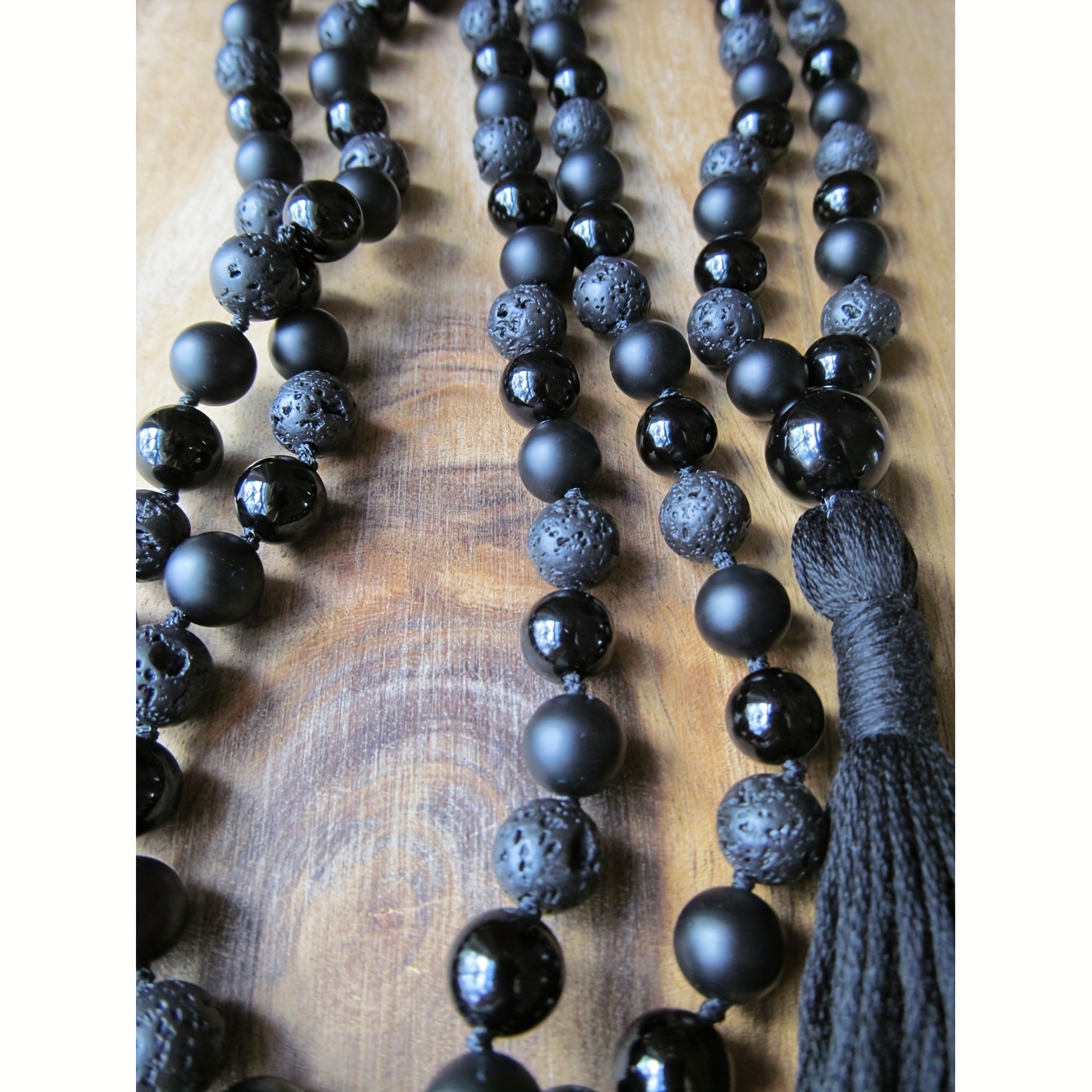 Shiva Divine Masculine Mala Beads 108 Necklace Japa Black Natural Lava For  Yoga + Meditation Ethical - Yahoo Shopping