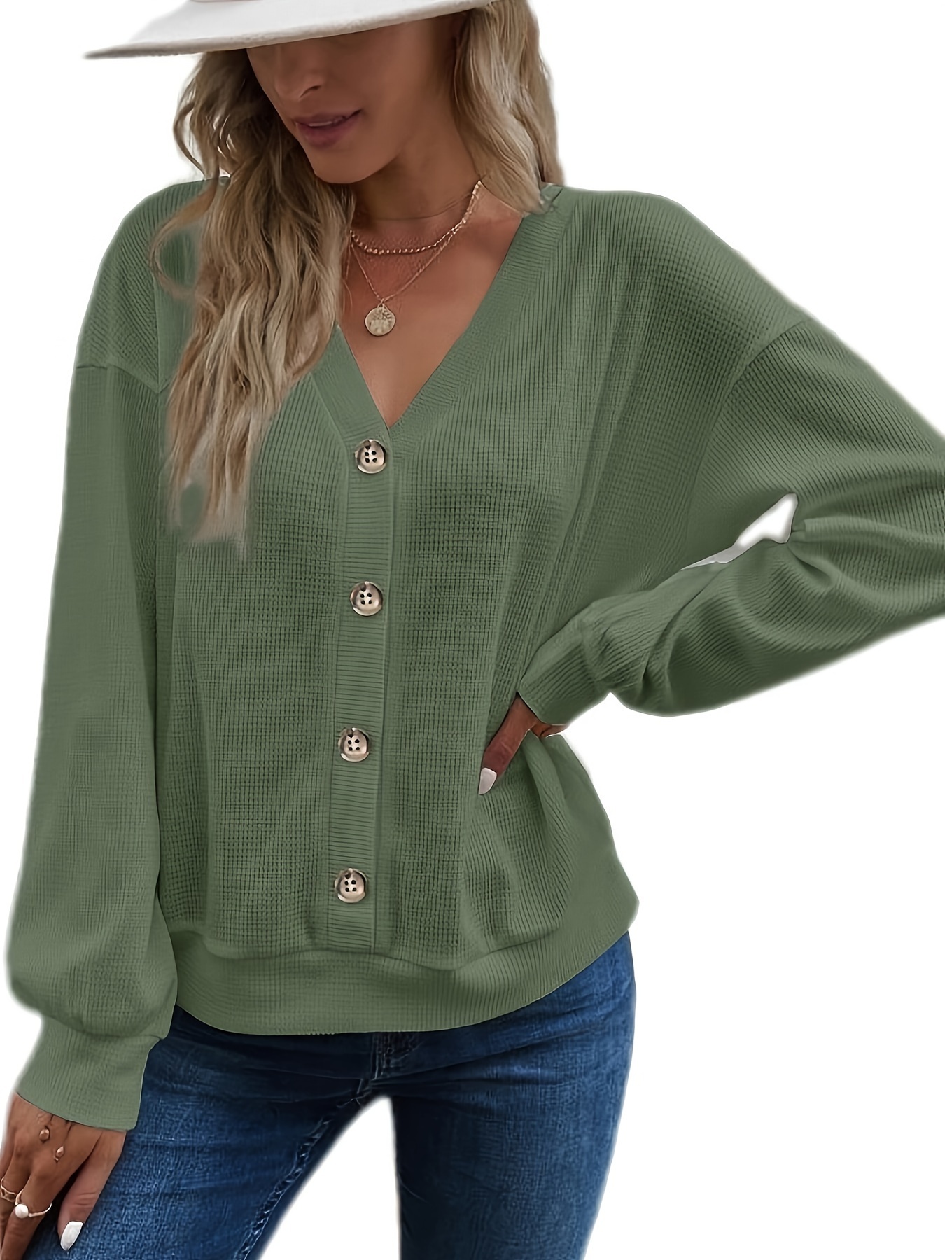 Olive green sweatshirt women's hot sale