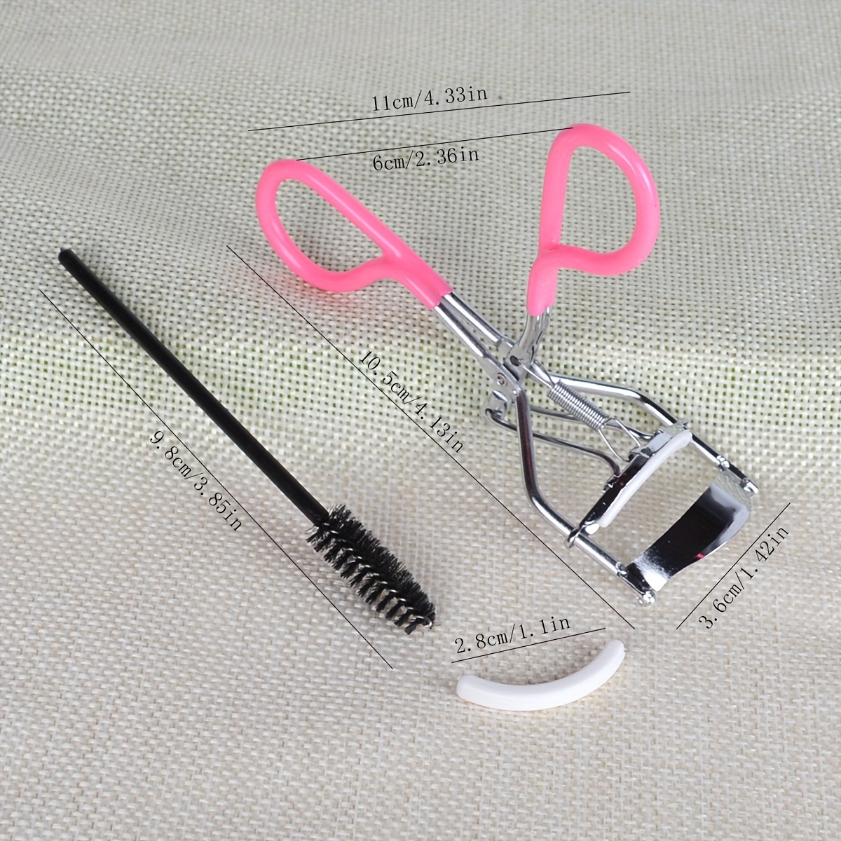 3pcs Eyelash Tools Set Applicator Brow Brush Curlers Glue Tweezers