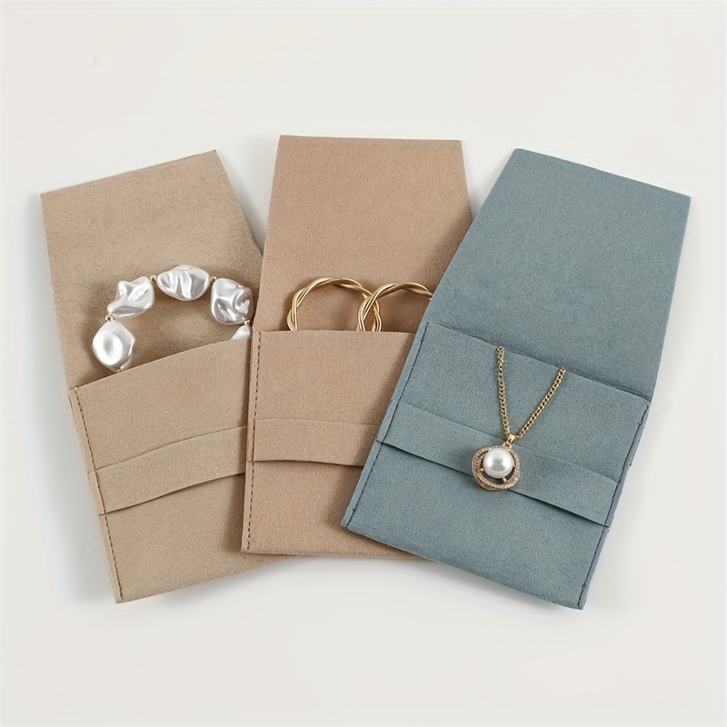 10 кожаных мешочков для украшений из замши, элегантные пылезащитные сумки для колец, серег, браслетов, свадебные аксессуары, детали 15