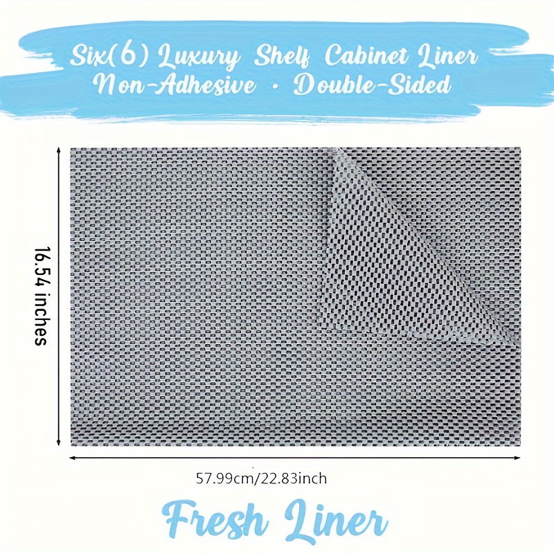Shelf Liners, Shelf Cabinet Liner Sheet, Non Adhesive Drawer Liner