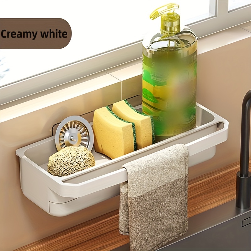 Multifunctional Silicone Storage Box For Sink And Home Organization - Soap  And Sponge Holder, Dish Drying Tray, And Rectangle Tray For Solid Color  Storage - Temu