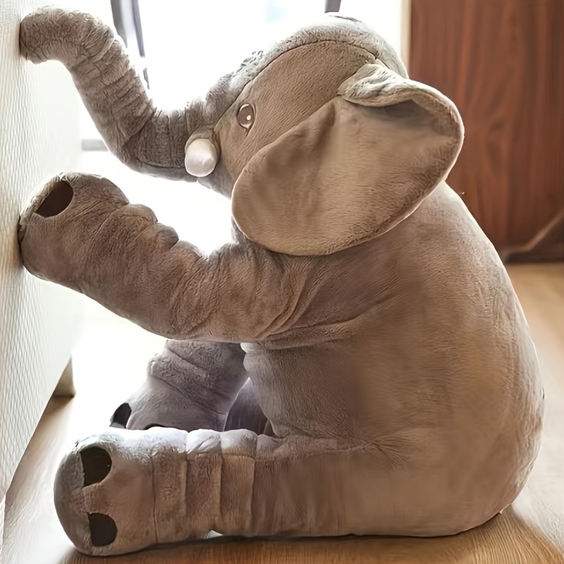 

Plush Elephant Doll, Cute Plush Realistic Elephant Cozy Replica Perfect For Christmas Gifts, Room Decoration Or Gift 1pc 40cm/15.74 In