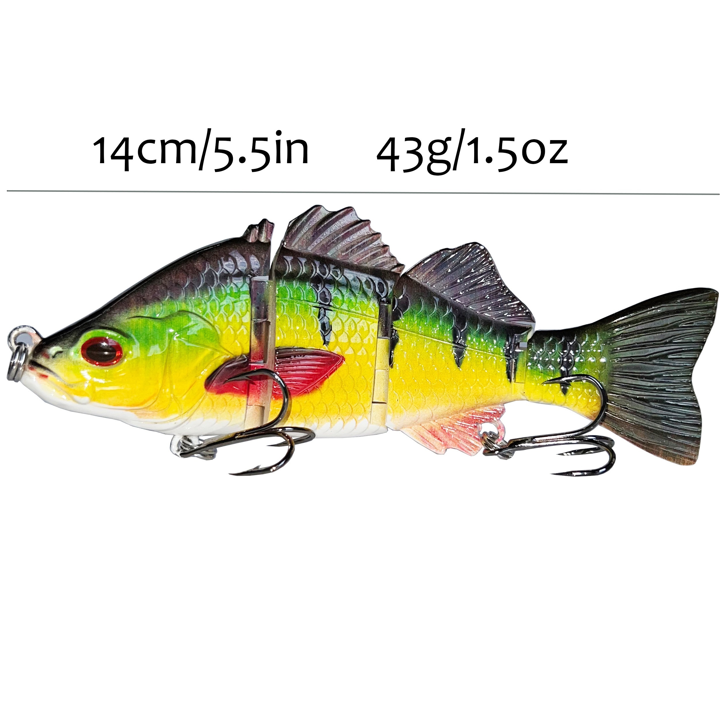 Multi Jointed Swimbait 2 Section 14cm 57g Swimming Minnow S Curve
