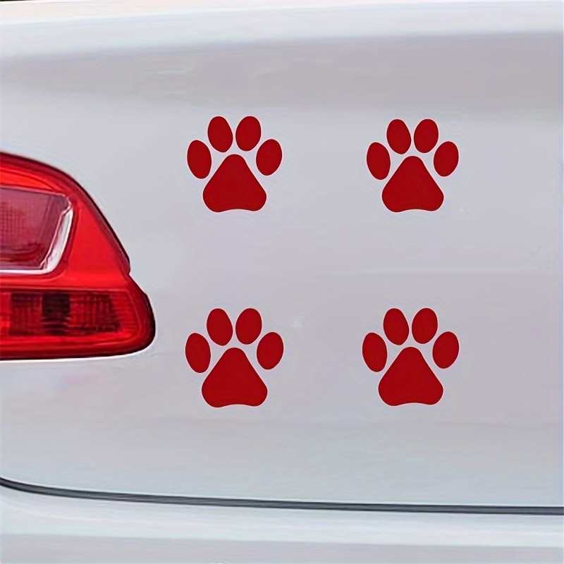 4/8 Stück Pfotenabdruck Aufkleber Hund Auto LKW Wand Vinyl - Temu Germany