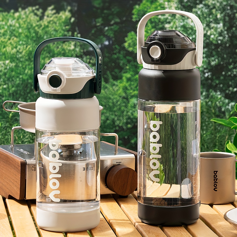 1500ml 1900ml Outdoor Thermos Kettle Water Bottle With Straw