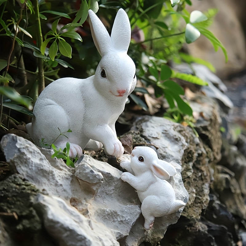 Brass Rabbits Figurines Rabbit Figurine For Keychains Mini Bunny