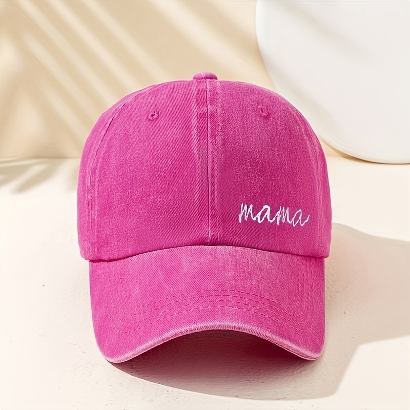 Unisex Sunshade Adjustable Baseball Cap MAMA Embroidery
