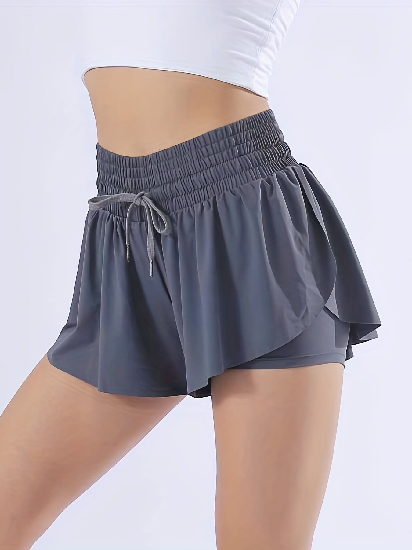 Women's Activewear: Black 2 in 1 Tennis Skirt Shorts Three - Temu
