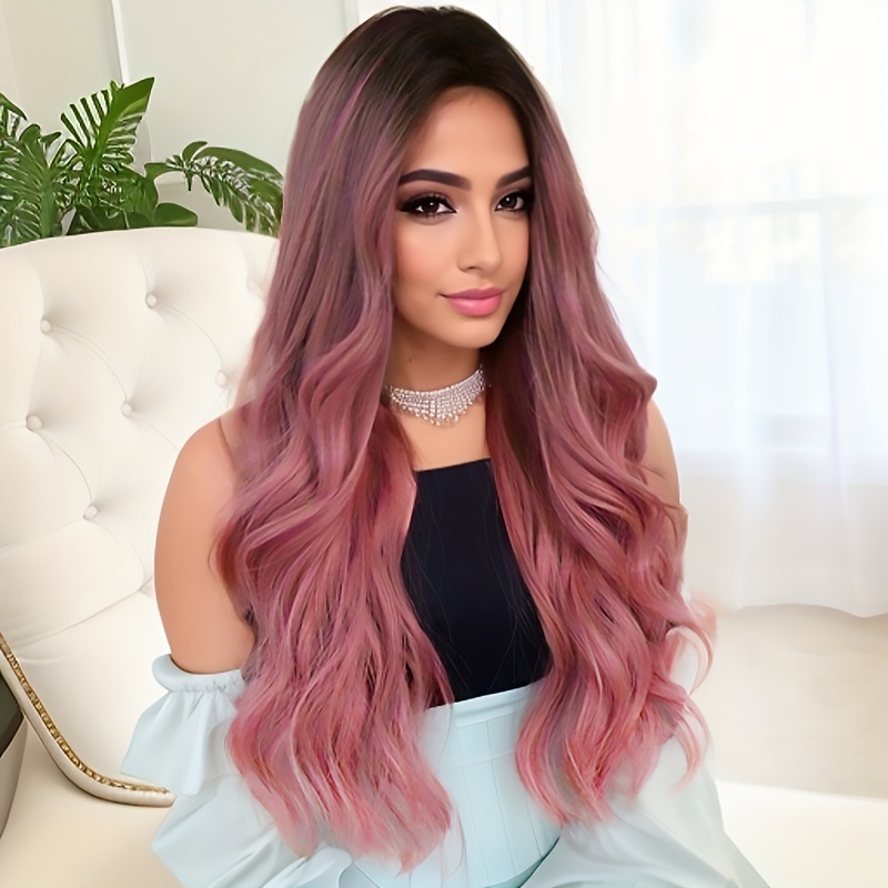 Long Body Wave Synthetic Wig Fashionable For Daily Use Party