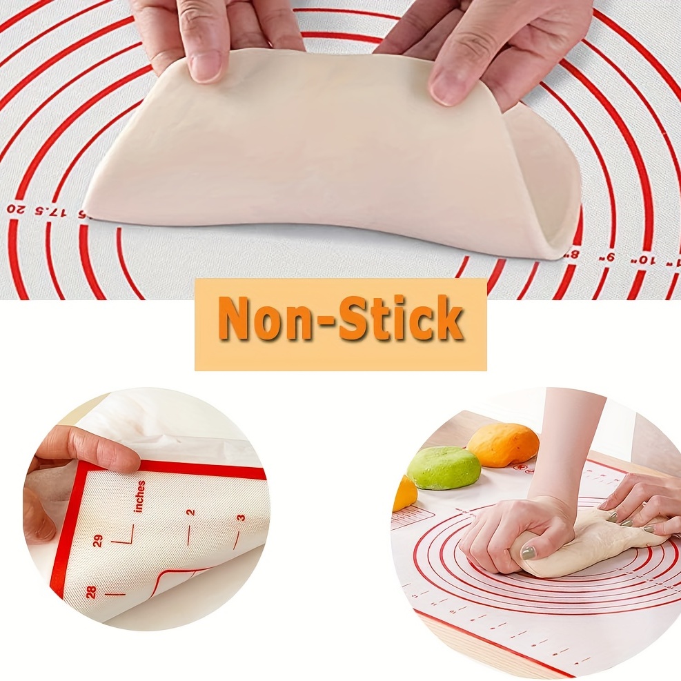 1pc Silicone Baking Mat, Daily Non-slip Non-stick Pastry Baking Mat For  Kitchen