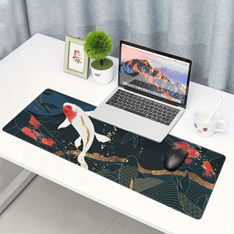 Japanese Desk Mat, Koi Carp Desk Mat, Anime Desk Mat, Desk Accessories,  Computer Desk Mat, Gaming