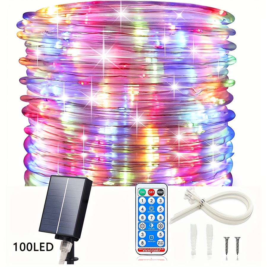 200 Ft LED Rope Lights - White Light with Remote Light Waterproof 4 Mode  Landscape Light for Halloween Xmas Party Wedding Pool Holiday Home Decor 