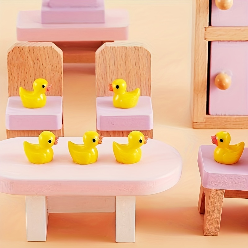 Mini Resin Ducks Tiny Ducks Miniature Duck Figures Slime - Temu