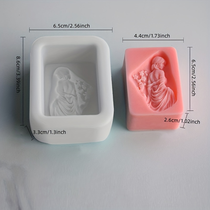 Bathing Mermaid Design Silicone Soap Mold Silicone Molds For Natural Soap  Decorating Gyspum Scented Wax Melt Mould - Temu Italy